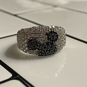 Disney sterling and cubic zirconia Mickey ring size 9